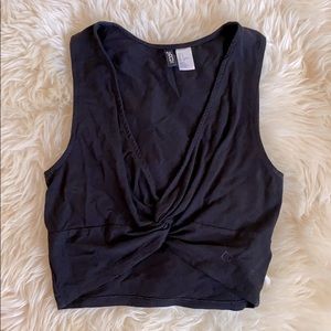 Black crop top